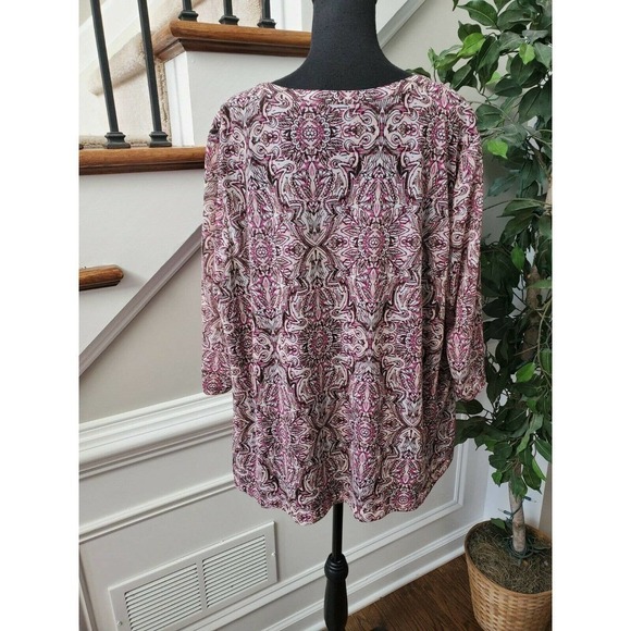 Croft&Barrow Women's Multicolor Top Dress 3X - Picture 8 of 12